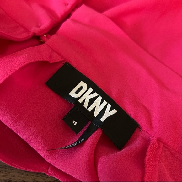 ❤️ DKNY sleeveless pink blouse XS - Picture 6 of 11